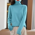 thumbnail image 2 of Sweaters for Women Business Casual Cardigan Knit Top Professional Office Women's Pullover Sweater Winter Warm Knit Turtleneck Top Soft Wool Blend Long Sleeve Slim Fit Casual Sweater For Ladies, 2 of 5