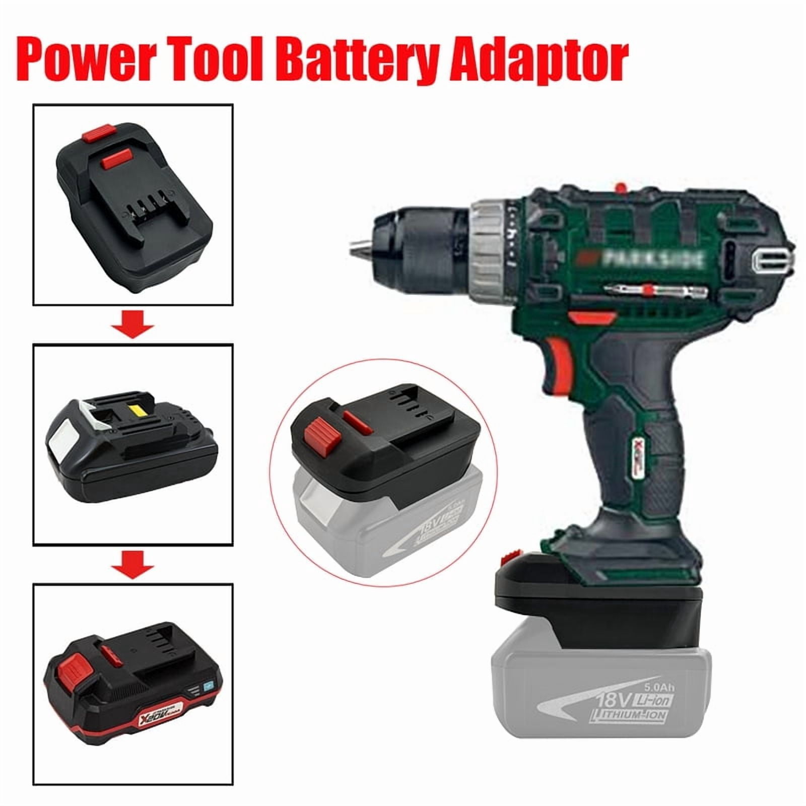 NEW Battery Adapter Converter for Ma*kita 18V Lithium Battery to for Lidl Park*side X20V Li-Ion Power Tool