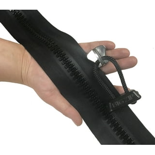 5Pcs 5# Black Instant Zipper Repair Kit Reverse Head Pull Slider  Replacement DIY