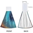 thumbnail image 4 of SKYSONIC Hanging Kitchen Towel set of 2,12" x 17" Eye of The Universe Towel Set Dry Towels for Kitchen, Bathroom, Laundry Room Table, 4 of 7