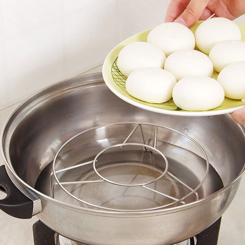  Konrisa Stainless Steel Steam Rack for Instant Pot Cooking  Trivet Rack Holder Egg Steamer Basket Trivet Food Stand Air Fryer Rack for Pressure  Cooker, Set of 3: Home & Kitchen