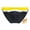 Black, variant on ZenCart Men Swimming Briefs with Padded Cup Mid-rise Color-Block Design Side Split Quick-Drying Elastic Breathable Swim Trunks