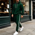 thumbnail image 6 of Luvrsol Big & Tall Men Athletic 2-Piece Lounge Tracksuit Solid Long Sleeve Hooded Top & Daily Wear Jogger Pants S-3XL, 6 of 9