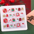 thumbnail image 2 of Uñas postizas adhesivas para niñas Kawyehu, 72 piezas, navideñas, 2 of 7