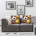thumbnail image 3 of Acheng Sport Ball Pillow Covers  Set of 2 Throw Pillow Covers Ball Decorative Pillow Cases Modern Home Decor for Sofa Couch Bed White, 3 of 6