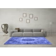 thumbnail image 3 of Ahgly Company Indoor Rectangle Abstract Blue Contemporary Area Rugs, 2' x 5', 3 of 4