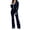 Blue, variant on Xijirk Women 2 Piece Velour Tracksuit Zip Up Hooded Jacket and Long Pants Set for Loungewear Daily Street Casual Outfit,Green,S