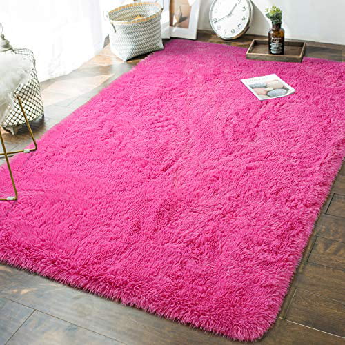 Andecor Soft Fluffy Bedroom Rugs 5 X, Girls Area Rug