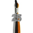 thumbnail image 3 of Endea Graduation Black/Orange/Grey Graduation Tassel with Silver Date Drop, 3 of 11