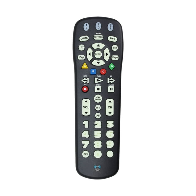 SatelliteSale Control Remoto de TV UR3-SR3S con Botones Grandes, Reemplazo para Decodificadores de Cable Spectrum