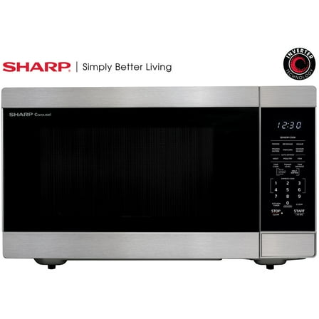 Sharp 2.2 cu ft Countertop Microwave Ovens in Stainless