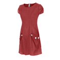 thumbnail image 7 of Tshirt Dress Women Summer Loose Fit Short Sleeve Crewneck Casual Mini Dresses with Pockets T Shirt Dresses for Women, 7 of 7