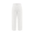 thumbnail image 4 of ClodeEU Women's Low Rise Straight Leg Jeans ,Loose Fit Vintage Streetwear Denim Pants White,Womens Plus XXL, 4 of 8