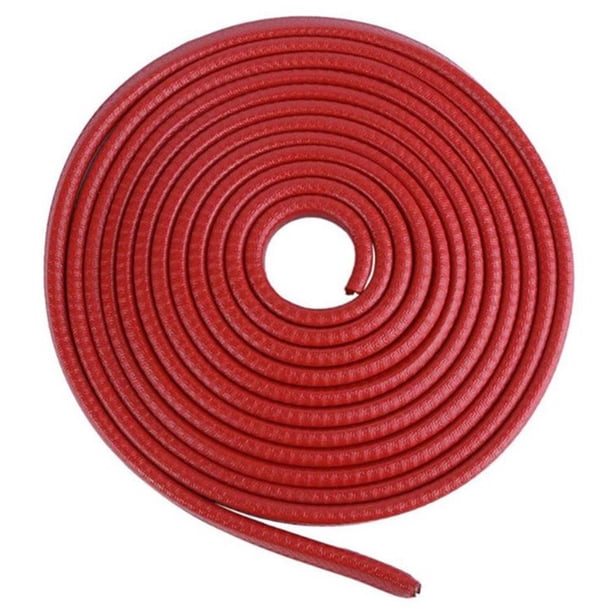 Tira anticolisión para puerta de automóvil, 5m, antiadherente, antifricción, borde de puerta de coche, cubierta de cinta protectora Invisible Herramientas de reparación de automóviles Rojo