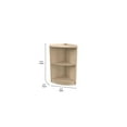 thumbnail image 6 of Flash Furniture Bright Beginnings 2-Section Corner Storage Unit 24.5"H x 16.5"W x 10.5"D Brown, 6 of 8
