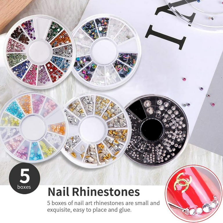 Nail Art Kit, Nail Design Kit with Nail Art Brushes, Nail Dotting Tools for  Women Teens Beginners Professionals