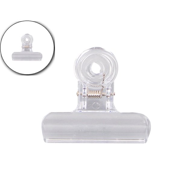 Dvruxg Chip Clips, Plastic Clear Clips Clamps Chip Bag Clips Bulldog Clips Hinge Clips Food Bag Clamps Utility Paper Clips for Home