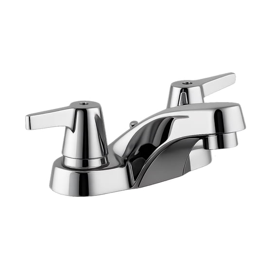 Ceybo 4 in. Centerset 2-Handle Low-Arc Bathroom Faucet without Pop-Up Drain in Chrome