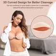thumbnail image 6 of Strapless Sticky Bra Invisible Sticky Boobs Silicone Adhesive Bra Backless Pushup Lift Bra Beige Size C, 6 of 6