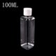 thumbnail image 1 of Botellas de loción con tapa abatible para mascotas, contenedor de muestra de cosméticos transparente, Mini viales de viaje, botellas de champú líquido, 3/1 piezas, 100ml, 1 of 4
