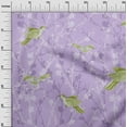 thumbnail image 3 of oneOone Cotton Silk Purple Fabric Asian Japanese Floral Geometric With Flowers Dress Material Fabric Print Fabric By The Yard 42 Inch Wide, 3 of 4