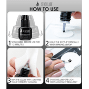 Stacy Lash Extra Strong Adhesive (0.17 fl.oz / 5 ml) / Black Cyanoacrylate Eyelash Extension Glue / Strong and Fast Drying Formula / Professional Use Only