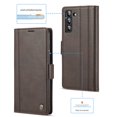 thumbnail image 2 of SaniMore for Samsung Galaxy S23 Plus 2023 Case, PU Leather Magnetic Flip Folio Shell with Card Holders RFID Blocking Kickstand Shockproof TPU Magnetic Closure Business Cover, Coffee, 2 of 9
