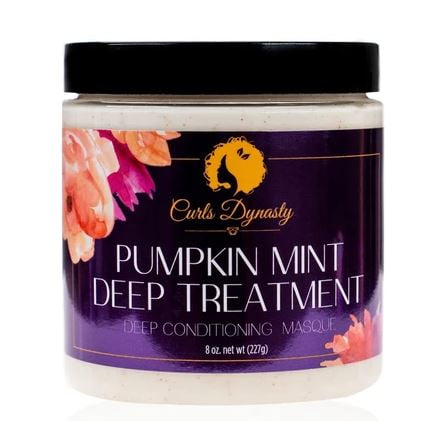 Curls Dynasty Pumpkin Mint Deep Treatment Repairing Hair Mask, 8 oz
