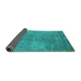 thumbnail image 2 of Ahgly Company Indoor Square Oriental Turquoise Blue Industrial Area Rugs, 3' Square, 2 of 4