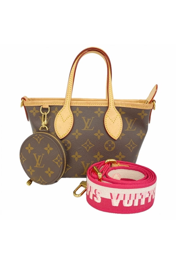 Pre-Owned Louis Vuitton Monogram Neverfull BB Handbag M46786 Brown Rose Peony 2-way bag for...