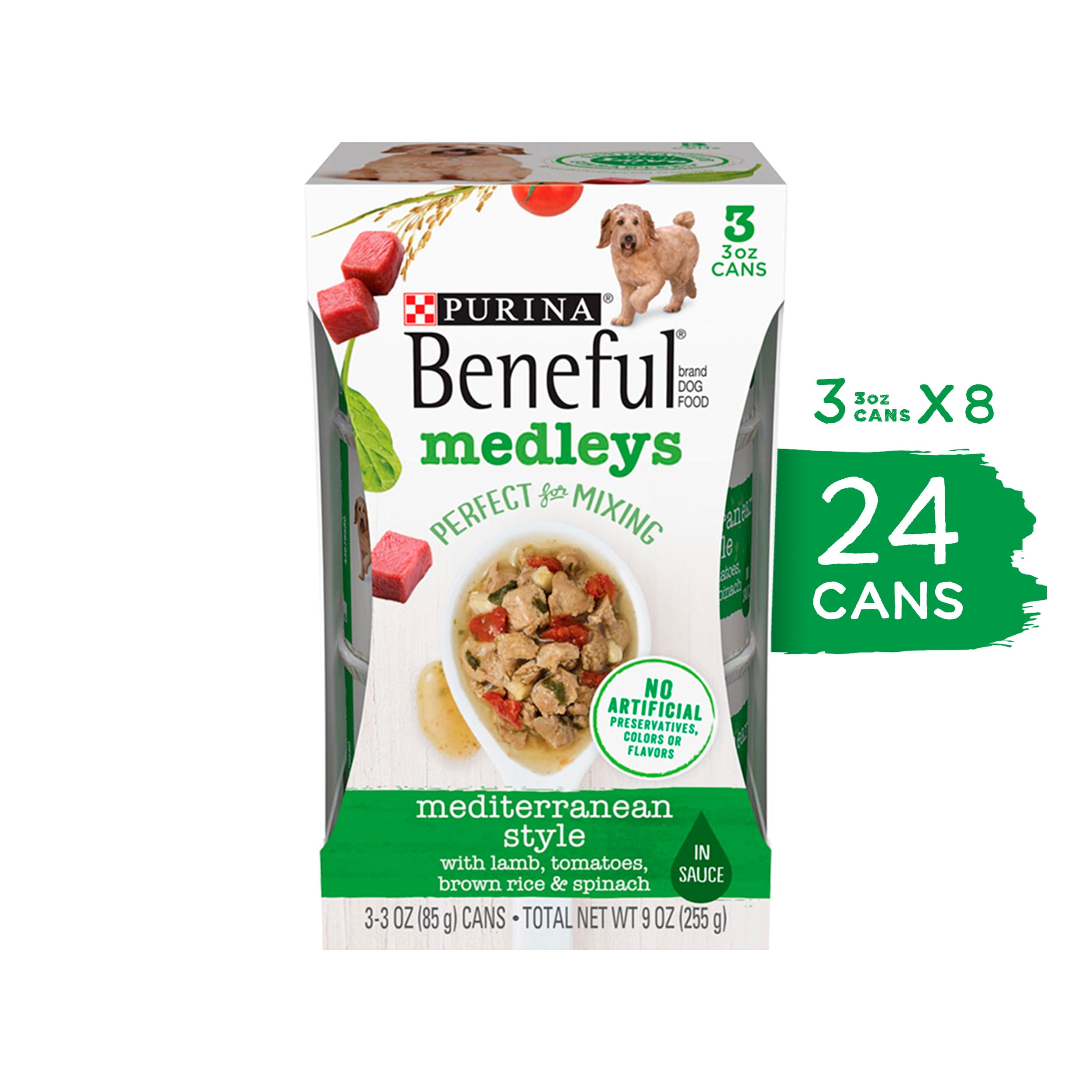 Purina Beneful Medleys Romana Style Wet Dog Food Real Meat