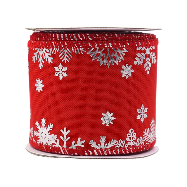 Visland Christmas Ribbons Colored Ribbon Holiday Ribbon Decorations Rustic Fabric Ribbons Crafters Holiday Ornaments 1Roll/5Yard