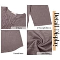 thumbnail image 6 of Fantaslook 3/4 Sleeve Womens Plus Size Tops V Neck Lace Blouses Casual Tunic Shirts, 6 of 9