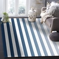 thumbnail image 5 of Area Rugs 4x6 Ft Blue Stripe Gradient Non-Slip Washable Rug Indoor Rug Floor Mats Non Shedding Carpet for Living Room Bedroom Dining Room Home Decor, 5 of 8