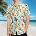 thumbnail image 5 of High Quality Hawaiian Shirts for Men Short Sleeve Aloha Beach Shirt Floral Summer Casual Button Down Shirts Blouses 53AGDO, 5 of 7
