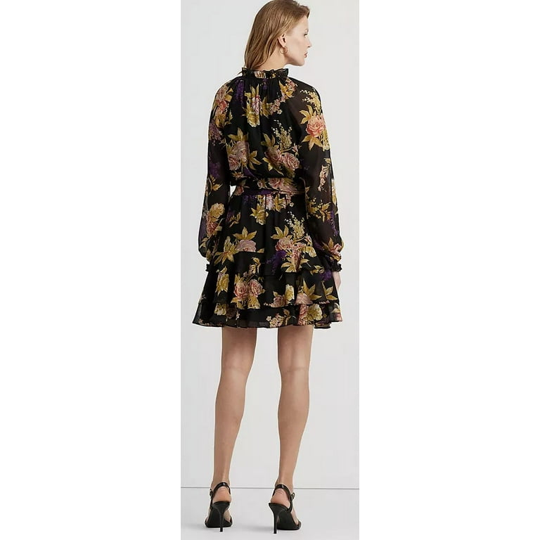 Ralph Lauren 花柄 ベルト ワンピース Floral Belted Crinkle s7-AI200940135001_lifestyle?$