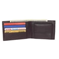thumbnail image 2 of MARSHAL Kids Slim Genuien Leather Coin Pouch Bifold Compact Wallet Burgundy, 2 of 7