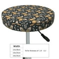 thumbnail image 2 of Goofa Flower Butterfly Printed Stool Covers Round, Waterproof Round Bar Stool Covers Anti-Slip Round Bar Stool Seat Cover with Elastic Bands Durable -, 2 of 7