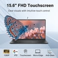 thumbnail image 4 of Dell 15.6" FHD Touchscreen Laptop | 13th Gen Intel Core i5-1334U | 16GB RAM | 512GB SSD | Wi-Fi 6 | Copilot AI | HDMI | Business & Study Ready | Office 365 for the Web | Win 11 Pro, 4 of 9