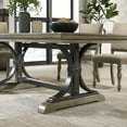 thumbnail image 5 of Roundhill Furniture Birmingham Driftwood Finish Wood Extendable Dining Table with 18" Removable Leaf, 5 of 13