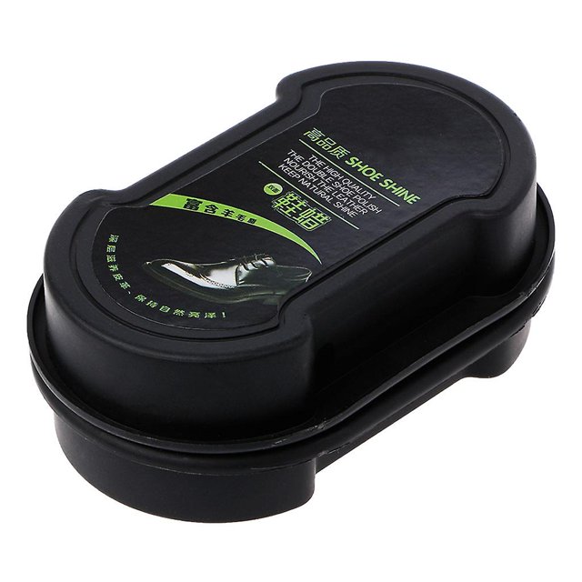 Cepillo de limpieza de zapatos de esmalte rápido esponja pulidora de cuero de cera de limpieza líquida Feliz Sencillez