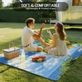 thumbnail image 5 of Fsddascl Yellow Lemon Outdoor Rug for Patio/Deck/Porch, Non-Slip Large Area Rug 4 x 6 Ft, Summer Blue Sky Coastal Scenery Indoor Outdoor Rugs Washable Area Rugs, Reversible Camping Rug Carpet Runner, 5 of 5