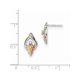 Boucles d'Oreilles en Argent Sterling 925 et en Diamant 12k (9,35x14,67 Mm) – image 2 sur 2
