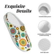 thumbnail image 5 of Lsque Beautiful African Womens Pattern Womens Comfort Cotton on Scuff With Memory Foam and Anti-skid Sole Slipper-42/43, 5 of 7