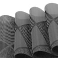 thumbnail image 3 of Unique Bargains 4Pcs Blocks Pattern PET Heat Resistant Washable Placemats Black, 3 of 6