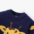 thumbnail image 3 of PatPat Baby Boy Giraffe Embroidery Long-sleeve Sweater, 3 of 5