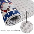 thumbnail image 5 of Independence Day Doormat Gnomes Front Door Mat Welcome Doormat- God Bless America Dwarfs Patriotic USA Flag Entrance Mat Low-Profile Floor Mat for Indoor/ Apartment/ Home/ Office, 18 x 30 Inch, 5 of 6