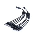 thumbnail image 1 of 1 Pair 4 Branch Y Type Adapter Male And Female Solar Connectors 4 To 1 Panel Cable Photovoltaic Con, 1 of 5