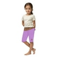 thumbnail image 2 of AherBiu Toddler Girls Clothes Summer Shorts Slim Fitted Knee Length Comfy Bottoms Short Leggings for Kids, 2 of 7