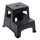 thumbnail image 1 of Taburete Tricam de plástico negro, 2 peldaños, 150 kg de capacidad, 1 of 8